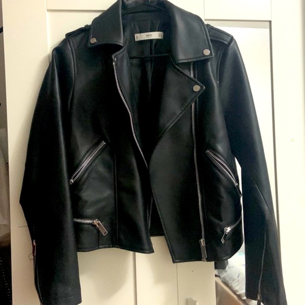 Mango Faux Leather Jacket
